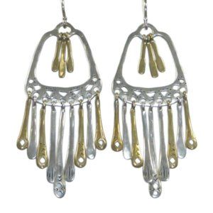 Silpada W2778 Wind Chime Sterling Silver Earrings .925 Dangle Fringe